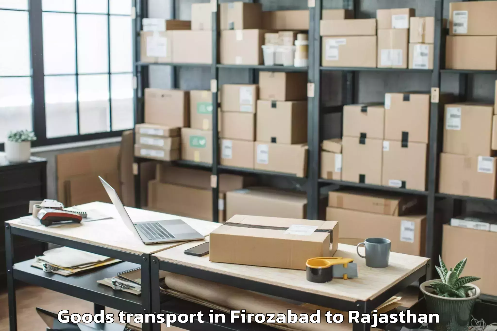 Book Your Firozabad to Nasirabad Goods Transport Today